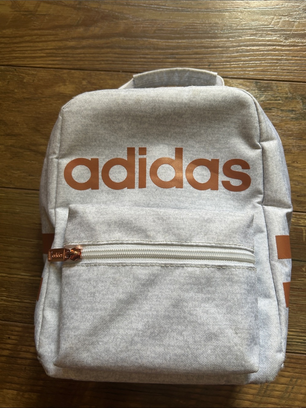 adidas Light Gray Lunch Bag with Copper Logo